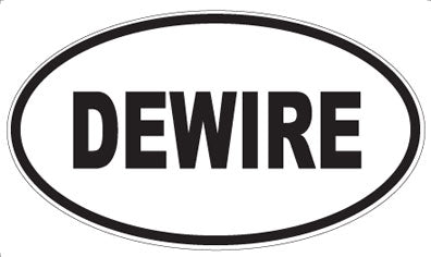 DEWIRE - Oval Sticker
