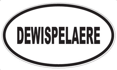 DEWISPELAERE - Oval Sticker