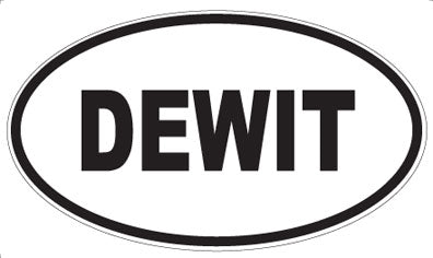 DEWIT - Oval Sticker