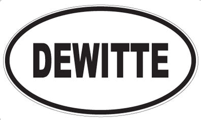 DEWITTE - Oval Sticker