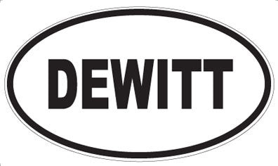 DEWITT - Oval Magnet