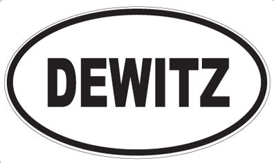 DEWITZ - Oval Sticker