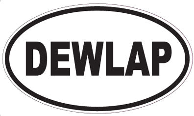 DEWLAP - Oval Sticker