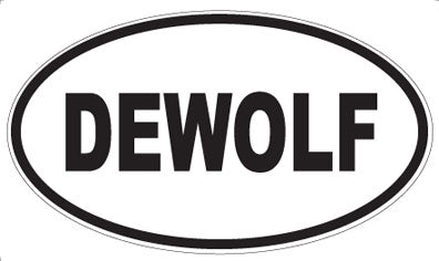 DEWOLF - Oval Sticker
