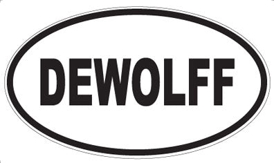 DEWOLFF - Oval Magnet