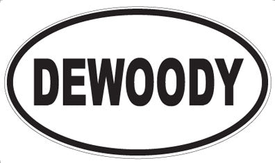 DEWOODY - Oval Magnet
