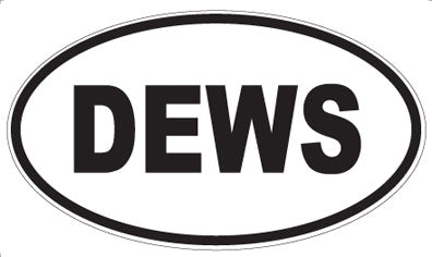 DEWS - Oval Sticker