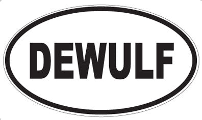 DEWULF - Oval Sticker