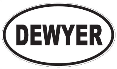 DEWYER - Oval Sticker