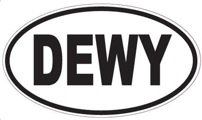 DEWY - Oval Sticker