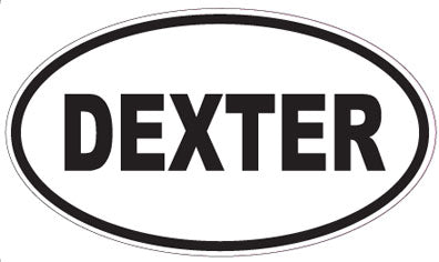 DEXTER - Oval Sticker