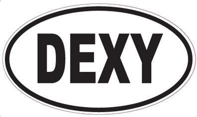 DEXY - Oval Sticker