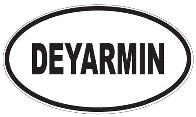 DEYARMIN - Oval Magnet