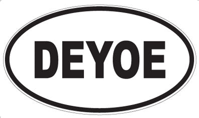 DEYOE - Oval Magnet