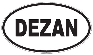 DEZAN - Oval Sticker