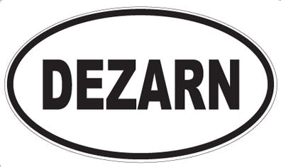 DEZARN - Oval Sticker