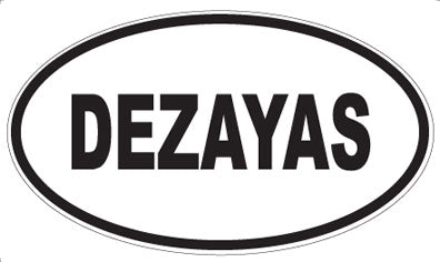 DEZAYAS - Oval Sticker