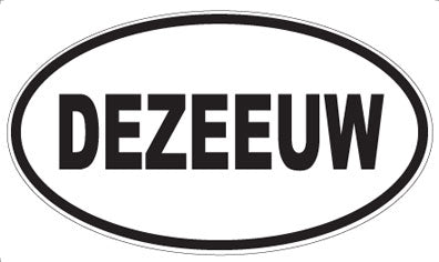 DEZEEUW - Oval Sticker