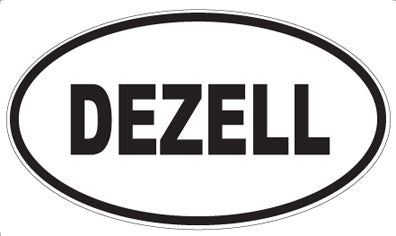 DEZELL - Oval Sticker