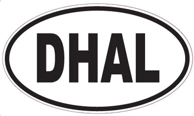 DHAL - Oval Sticker