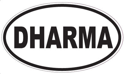 DHARMA - Oval Sticker
