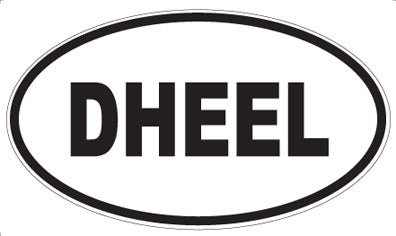DHEEL - Oval Sticker