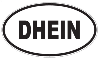 DHEIN - Oval Sticker