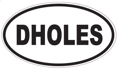DHOLES - Oval Sticker