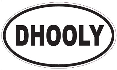 DHOOLY - Oval Sticker
