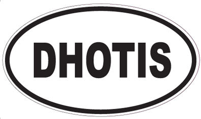 DHOTIS - Oval Sticker