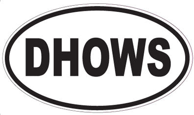 DHOWS - Oval Sticker