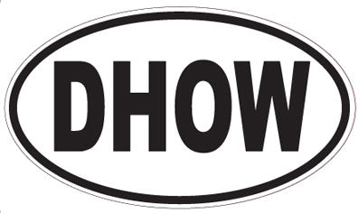 DHOW - Oval Sticker