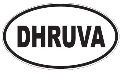DHRUVA - Oval Sticker