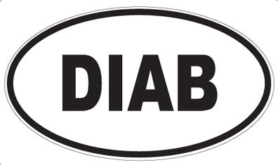 DIAB - Oval Sticker