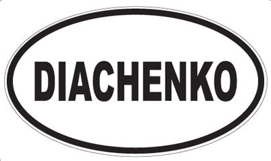 DIACHENKO - Oval Magnet