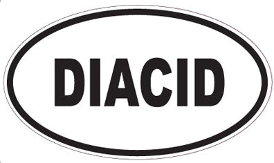 DIACID - Oval Sticker