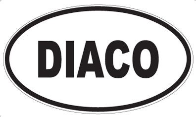 DIACO - Oval Sticker