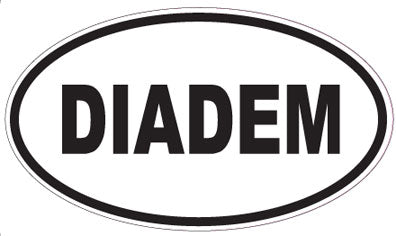 DIADEM - Oval Sticker