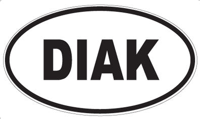 DIAK - Oval Sticker
