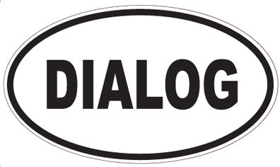 DIALOG - Oval Sticker