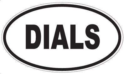 DIALS - Oval Sticker