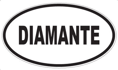 DIAMANTE - Oval Sticker