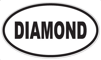 DIAMOND - Oval Sticker