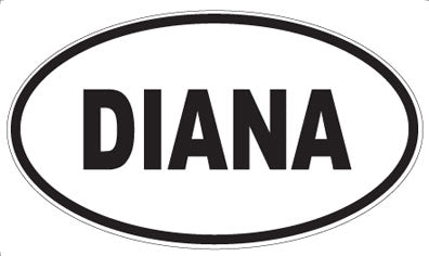 DIANA - Oval Sticker