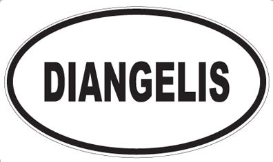 DIANGELIS - Oval Sticker