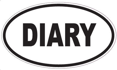 DIARY - Oval Magnet