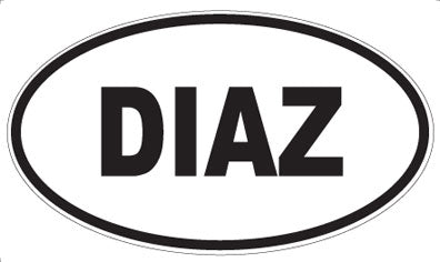 DIAZ - Oval Sticker