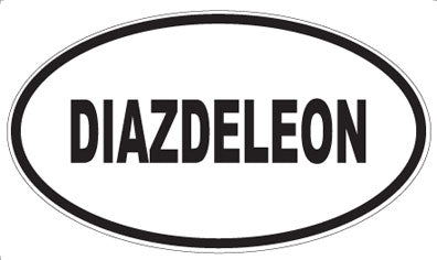 DIAZDELEON - Oval Magnet