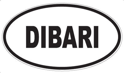 DIBARI - Oval Sticker