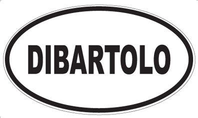 DIBARTOLO - Oval Sticker